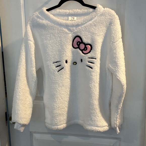 Hello Kitty Tops - Hello Kitty Faux fleece with Pink Accents